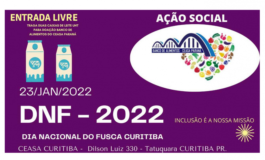 Ceasa Curitiba abre Mercado do Produtor para comemorar o Dia Nacional do Fusca, no domingo