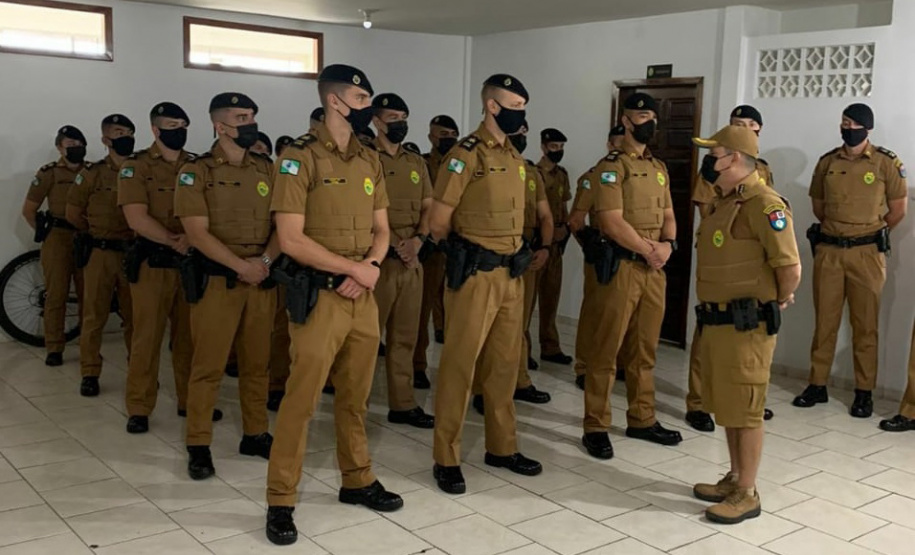 Futuros oficiais da PM fazem estágio operacional no Litoral.