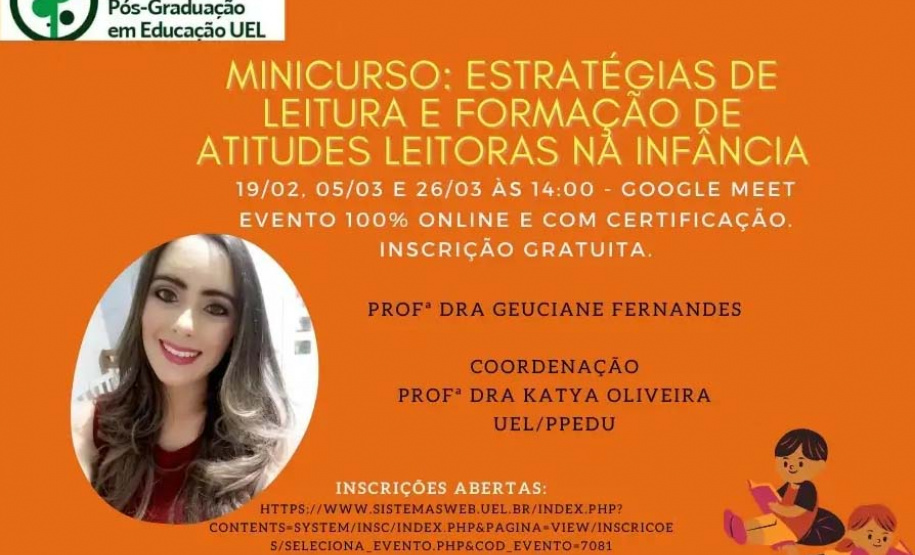 UEL promove curso sobre estratégias de leitura e formação de leitores