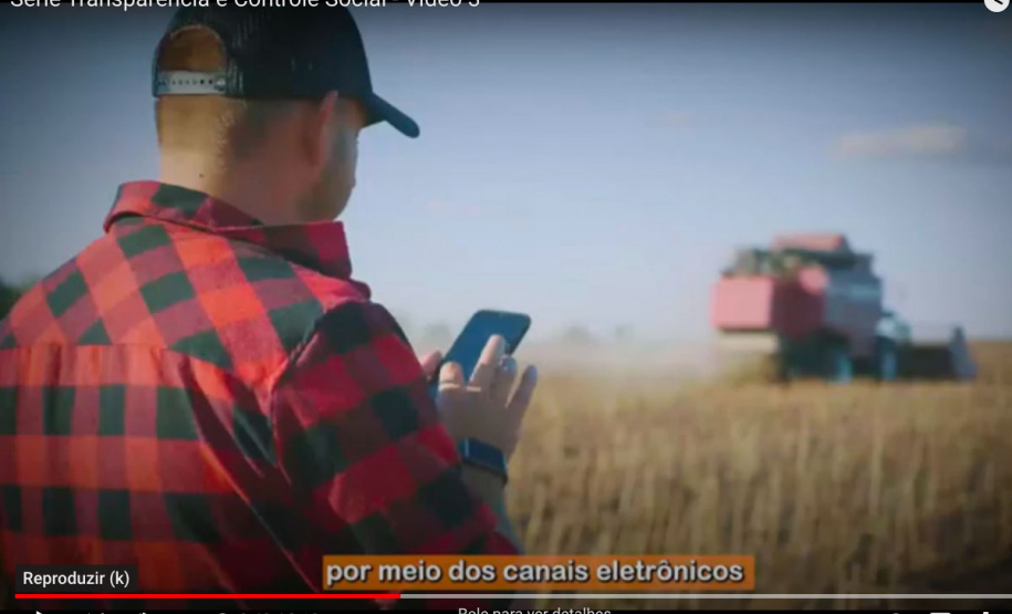 Fazenda divulga o terceiro vídeo da série ‘Transparência e Controle Social’