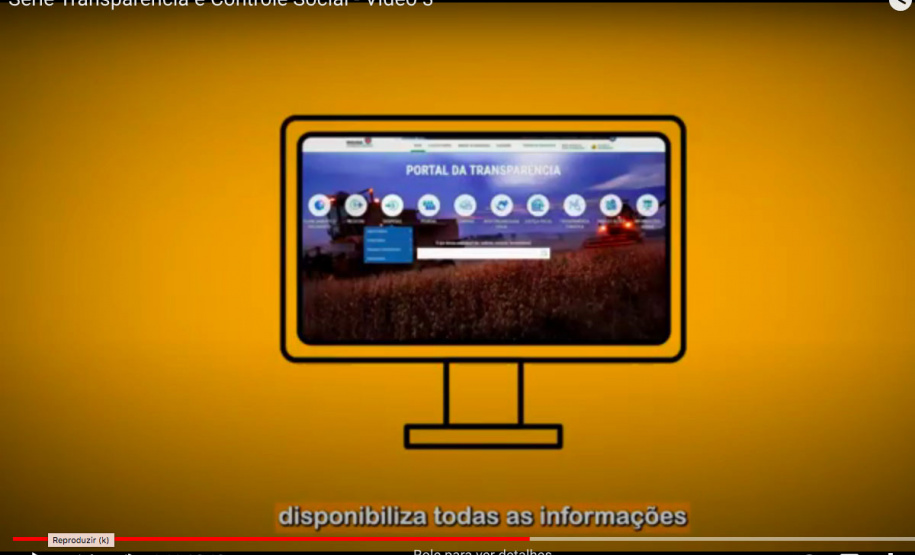 Fazenda divulga o terceiro vídeo da série ‘Transparência e Controle Social’