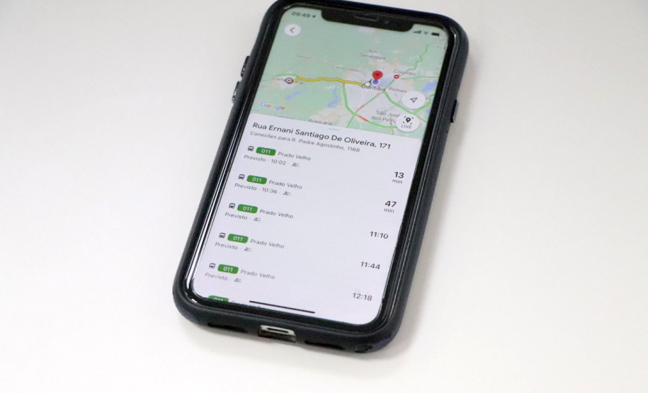 Parceria entre Comec e Google permite acompanhamento dos ônibus da RMC em tempo real