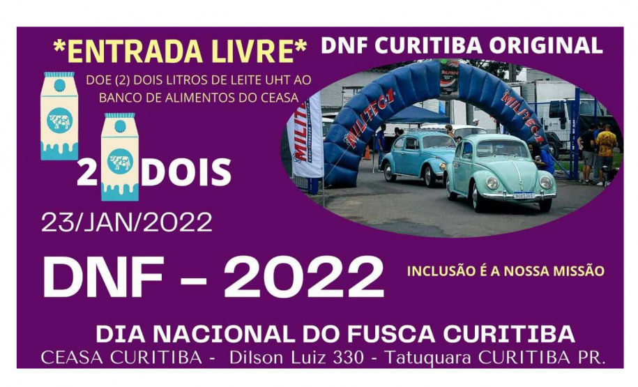 Ceasa Curitiba abre Mercado do Produtor para comemorar o Dia Nacional do Fusca, no domingo