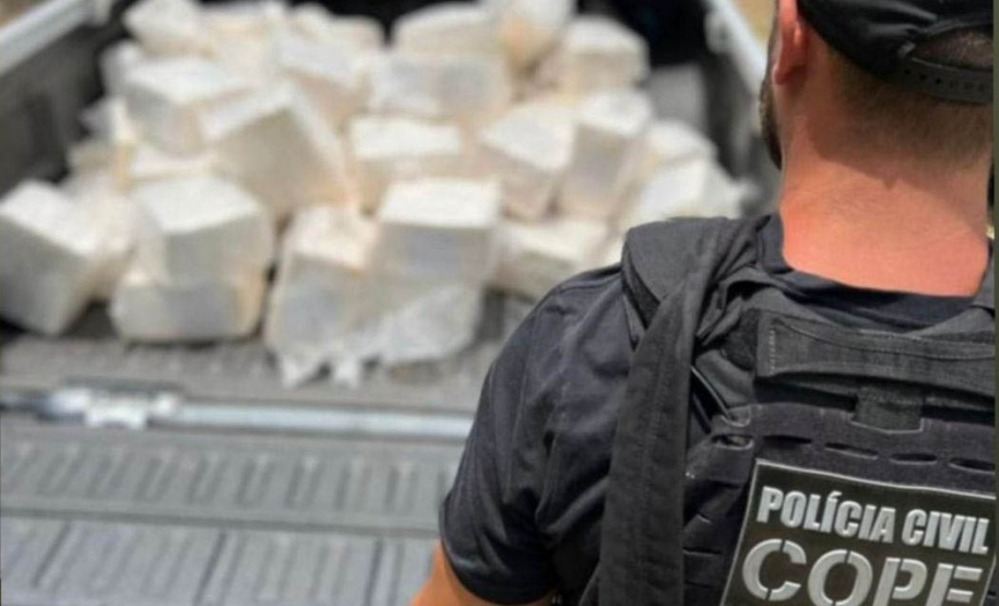 PCPR apreende 240 quilos de cocaína e prende cinco pessoas em Curitiba e RMC