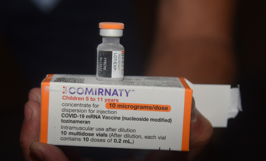 Nova remessa com 65,5 mil vacinas para crianças chega ao Estado