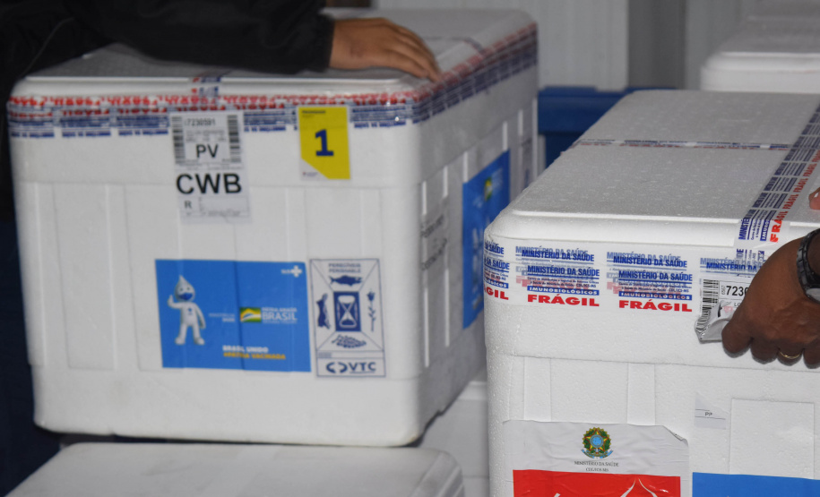 Vacinas pediátricas chegam ao Paraná e serão distribuídas nesta quarta-feira