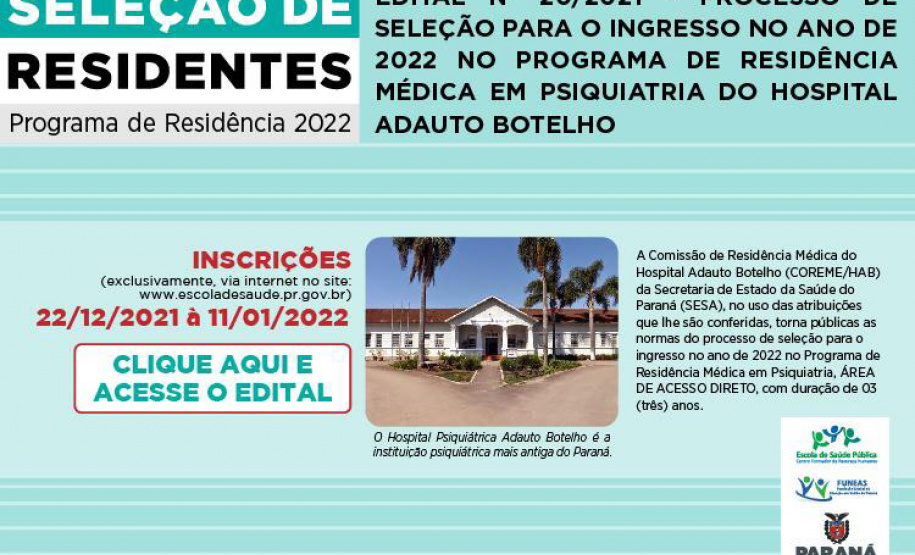 Hospitais abrem vagas para programa de residência médica