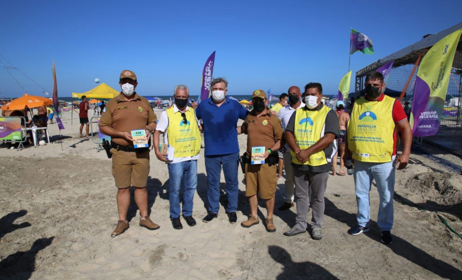 Secretaria de Justiça, Família e Trabalho e PM reforçam segurança das crianças no Litoral com adesão do município de Matinhos à Força-Tarefa Infância Segura
