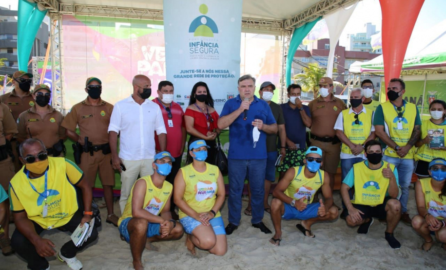 Secretaria de Justiça, Família e Trabalho e PM reforçam segurança das crianças no Litoral com adesão do município de Matinhos à Força-Tarefa Infância Segura