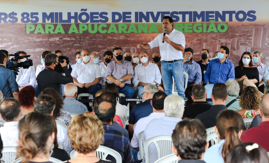 GOVERNADOR ANUNCIA PACOTE DE NOVOS INVESTIMENTOS PARA APUCARANA E REGIÃO