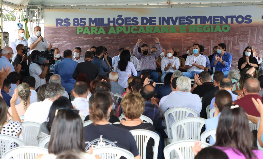 GOVERNADOR ANUNCIA PACOTE DE NOVOS INVESTIMENTOS PARA APUCARANA E REGIÃO