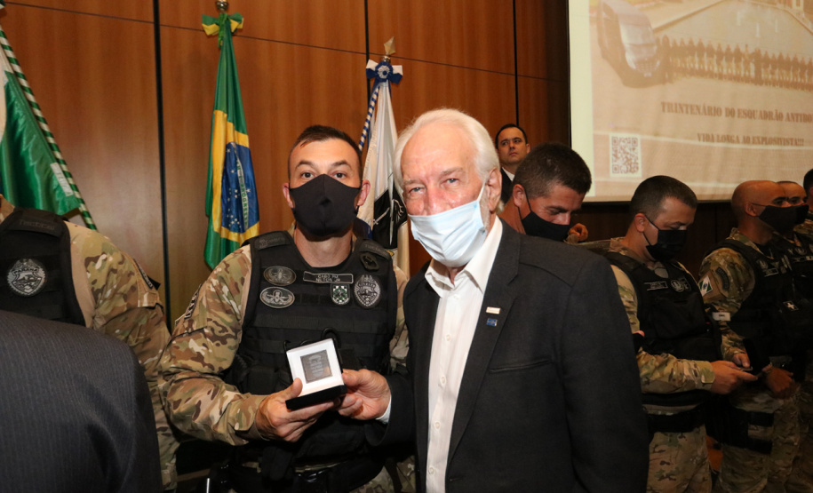 Esquadrão Antibombas da PMPR celebra trigésimo aniversário com presença do vice-governador