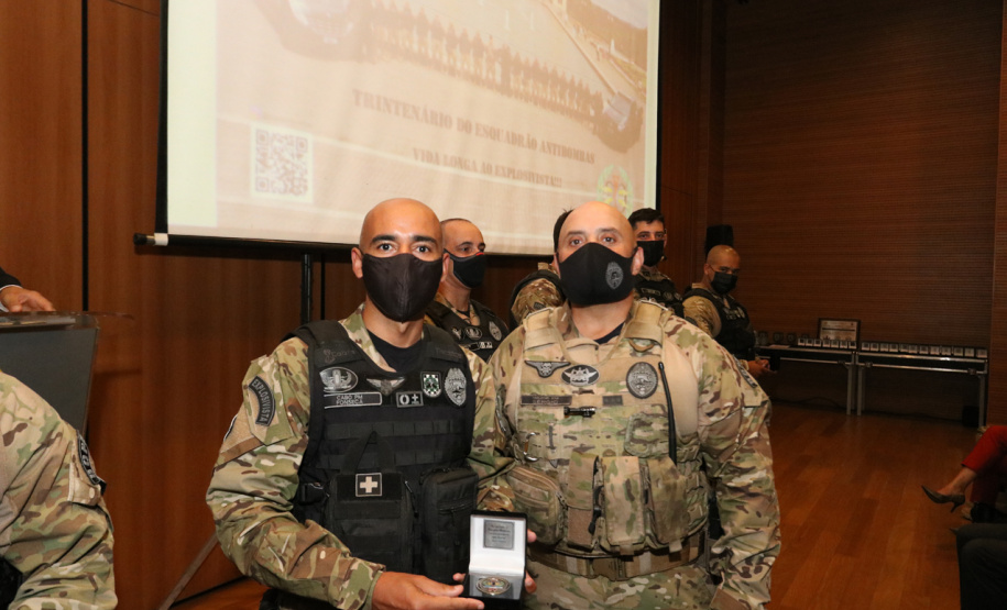 Esquadrão Antibombas da PMPR celebra trigésimo aniversário com presença do vice-governador