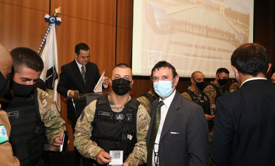 Esquadrão Antibombas da PMPR celebra trigésimo aniversário com presença do vice-governador