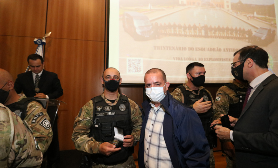 Esquadrão Antibombas da PMPR celebra trigésimo aniversário com presença do vice-governador