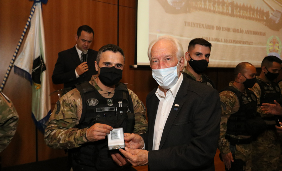 Esquadrão Antibombas da PMPR celebra trigésimo aniversário com presença do vice-governador