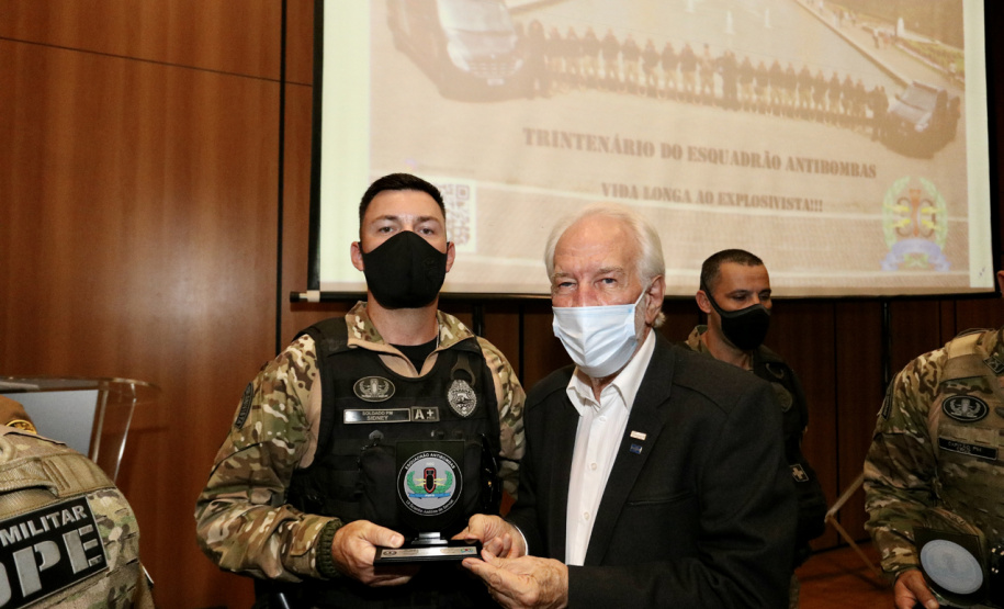 Esquadrão Antibombas da PMPR celebra trigésimo aniversário com presença do vice-governador