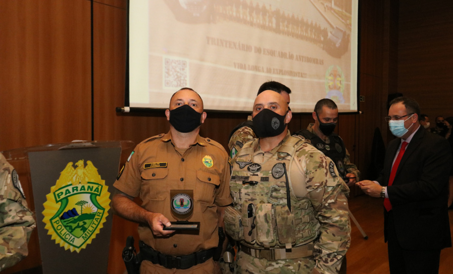 Esquadrão Antibombas da PMPR celebra trigésimo aniversário com presença do vice-governador