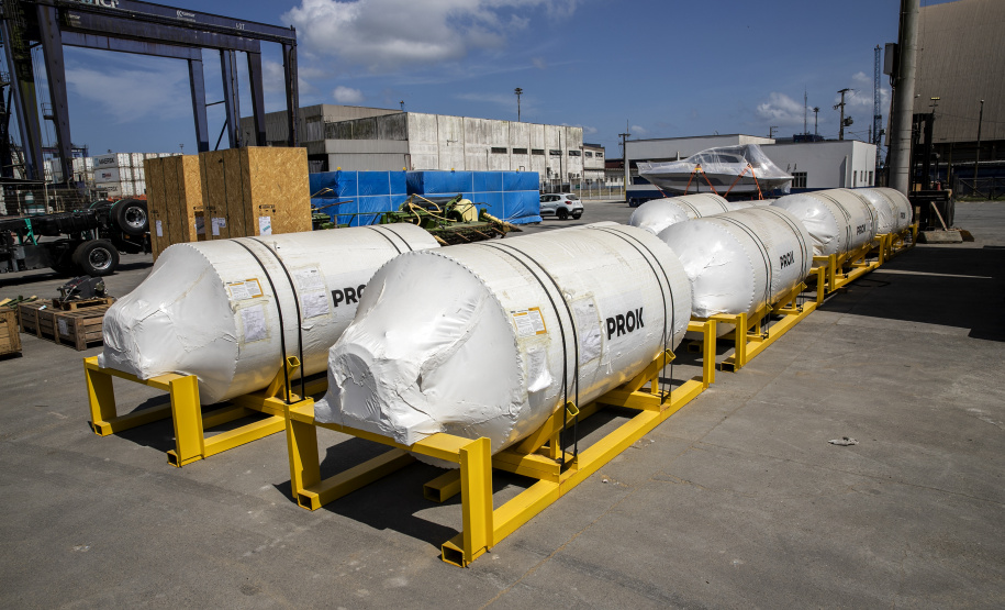 Peças para indústria de mineração são embarcadas no Porto de Paranaguá