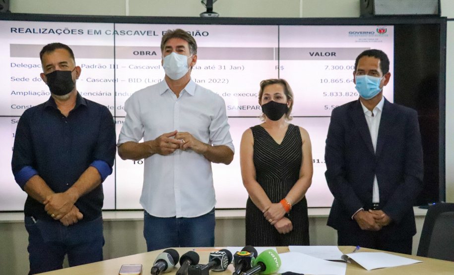 Secretário da Segurança Pública apresenta andamento de obras e aquisições para a região de Cascavel