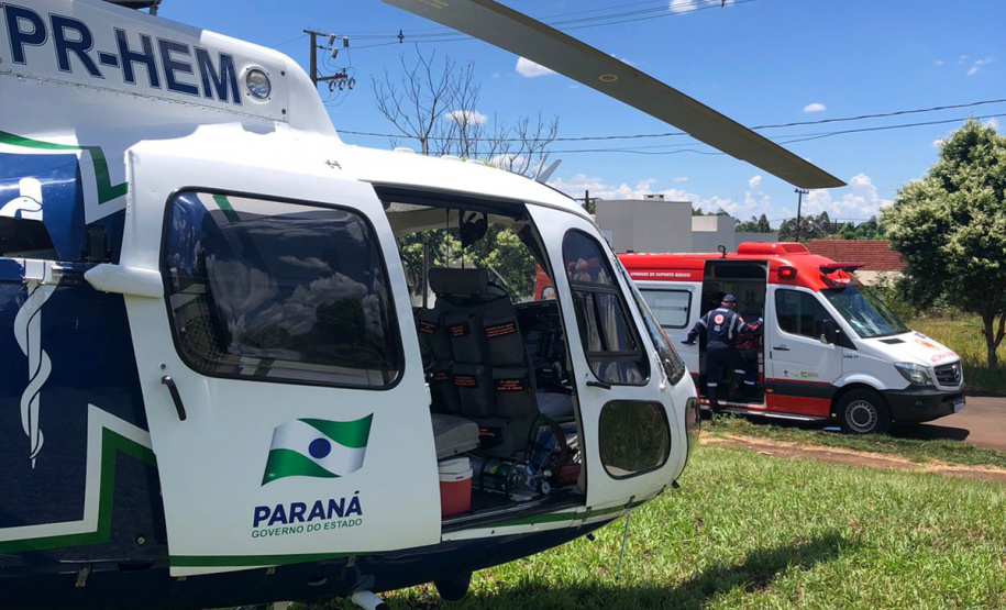 Primeira base aeromédica do interior do Estado completa oito anos