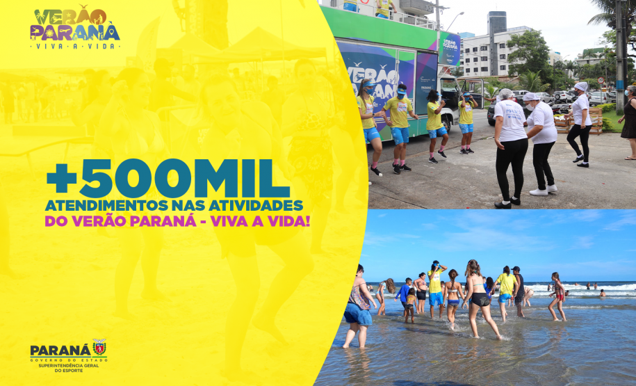 Em 20 dias, Verão Paraná Viva a Vida realiza mais de 500 mil atendimentos no litoral e noroeste do estado