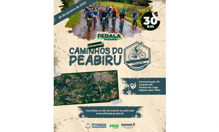 Pedala Paraná inaugura ciclorrota Caminhos do Peabiru