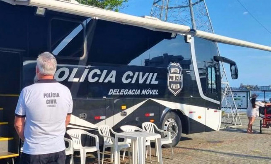 Delegacia Móvel da PCPR atenderá população neste fim de semana em Guaratuba