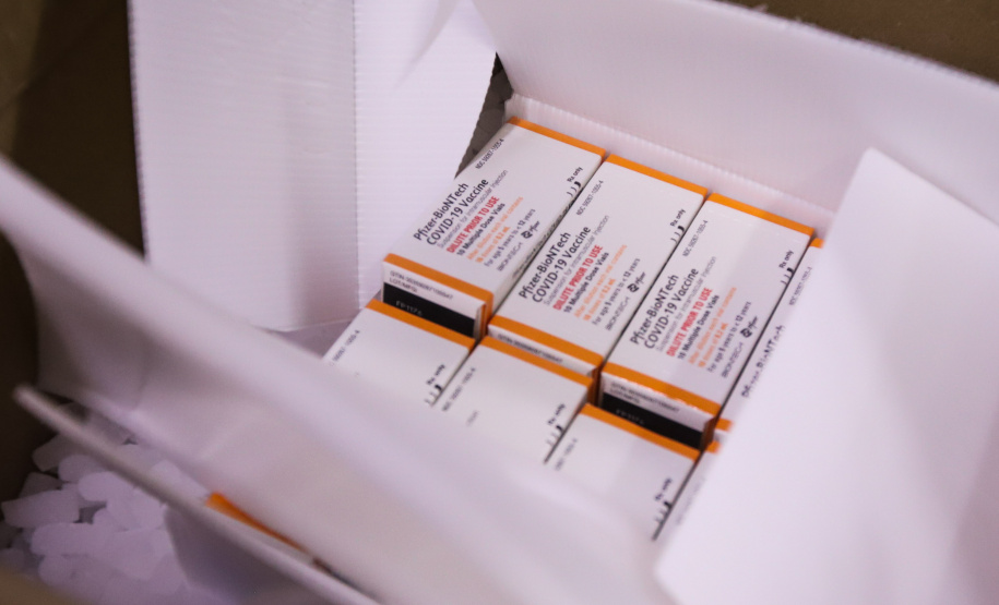 Mais 72 mil vacinas pediátricas da Pfizer chegam ao Estado