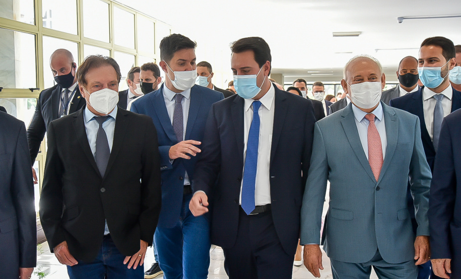 O governador Carlos Massa Ratinho Junior participou nesta quarta-feira (2) da abertura dos trabalhos da 19ª Legislatura da Assembleia Legislativa.