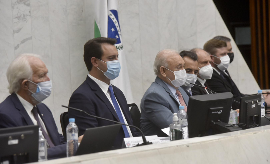 O governador Carlos Massa Ratinho Junior participou nesta quarta-feira (2) da abertura dos trabalhos da 19ª Legislatura da Assembleia Legislativa.