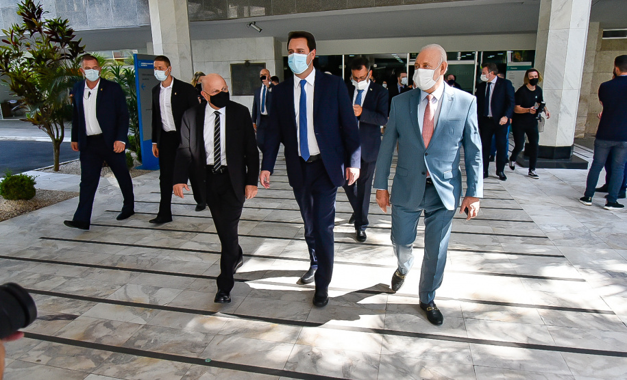 O governador Carlos Massa Ratinho Junior participou nesta quarta-feira (2) da abertura dos trabalhos da 19ª Legislatura da Assembleia Legislativa.
