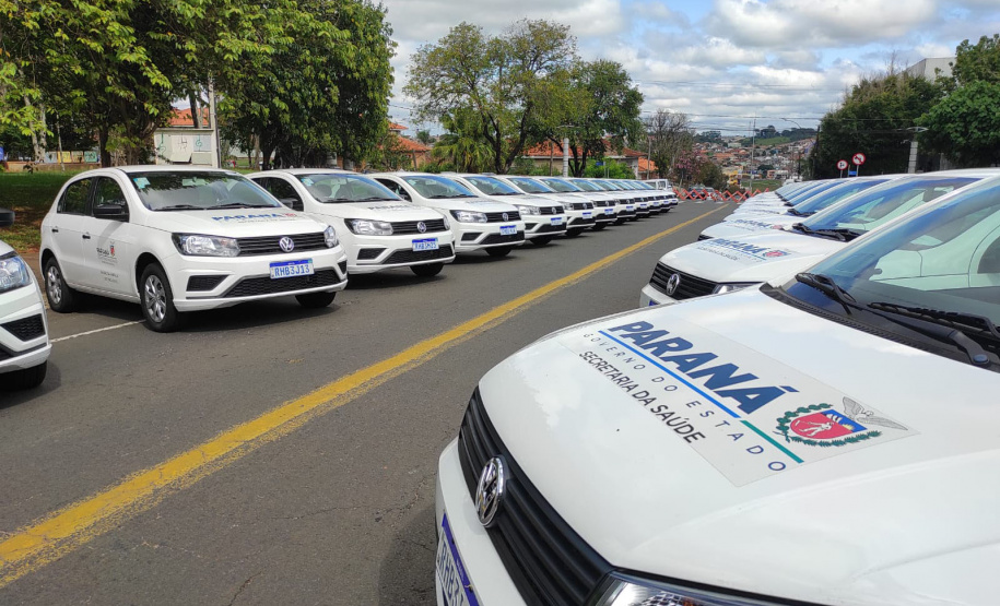 A Secretaria de Estado da Saúde formalizou a entrega de 26 automóveis nesta quarta-feira (2) aos sete municípios que integram a 21ª Regional de Saúde de Telêmaco Borba para o fortalecimento da Estratégia de Saúde da Família (ESF).