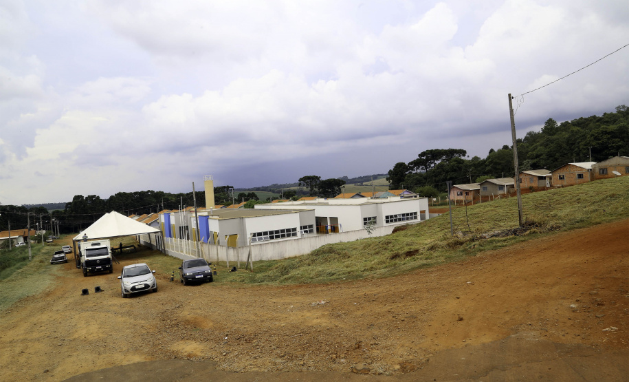 Governador Carlos Massa Ratinho Junior participa da inauguração do Centro Municipal de Educação Infantil (CMEI) Miguel Eduardo Nalini Adur, em Pitanga, na Região Central do Paraná - Pitanga, 03/02/2022`