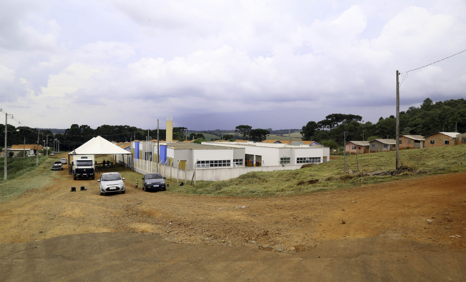 Governador Carlos Massa Ratinho Junior participa da inauguração do Centro Municipal de Educação Infantil (CMEI) Miguel Eduardo Nalini Adur, em Pitanga, na Região Central do Paraná - Pitanga, 03/02/2022`