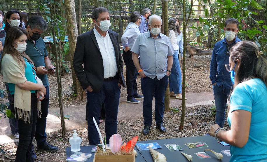 Diretores do BRDE, prefeito de Foz e parceiros visitam Parque das Aves e discutem fomento ao turismo