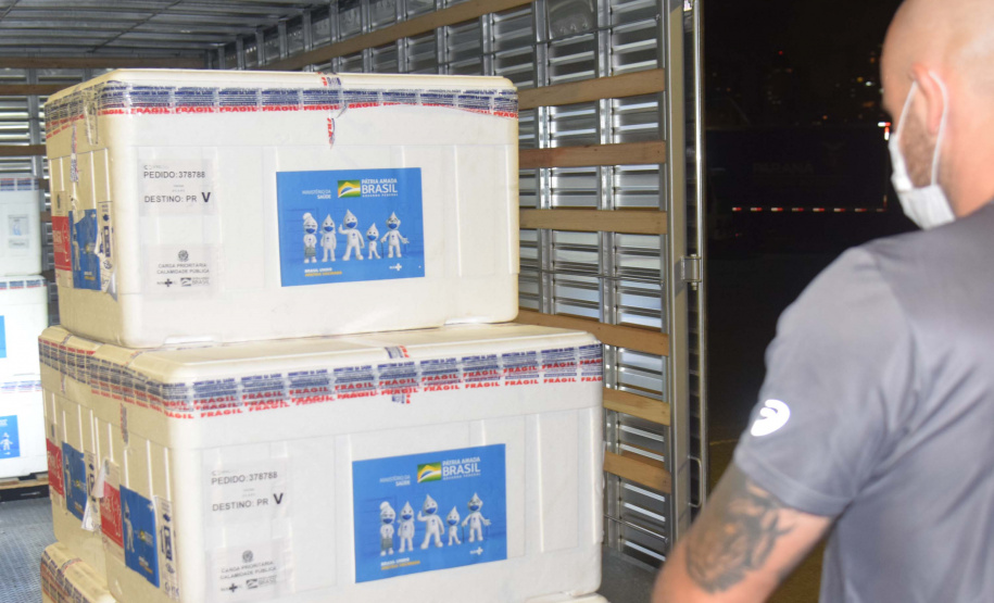 Chegada de vacinas contra a Covid-19