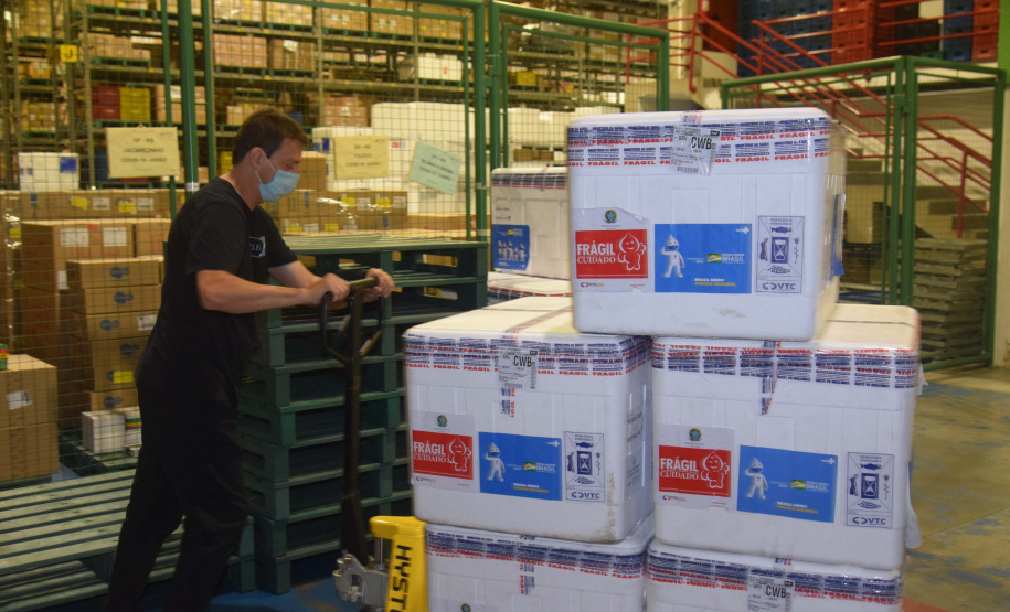 Chegada de vacinas contra a Covid-19