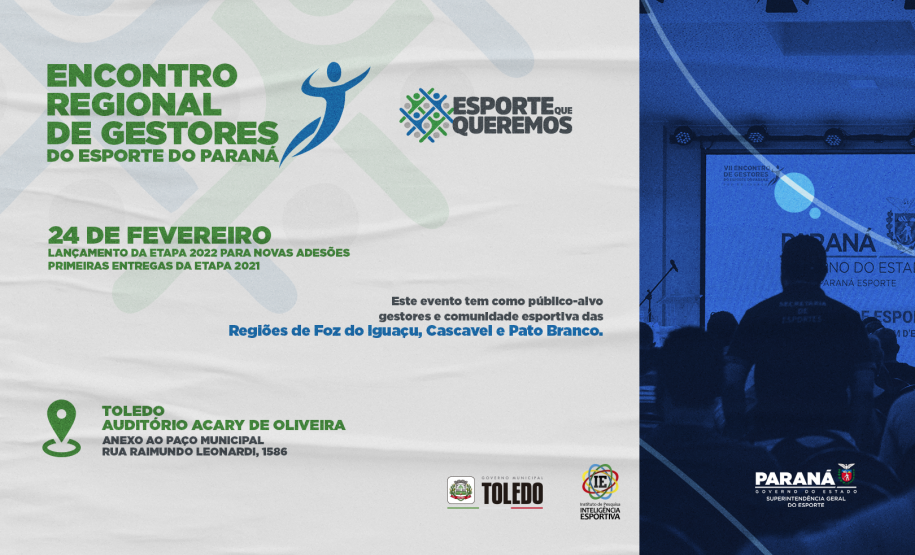 Toledo sedia a 1ª etapa do Encontro Regional dos Gestores do Esporte do Paraná