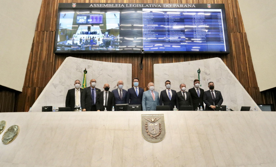 O governador Carlos Massa Ratinho Junior participou nesta quarta-feira (2) da abertura dos trabalhos da 19ª Legislatura da Assembleia Legislativa.