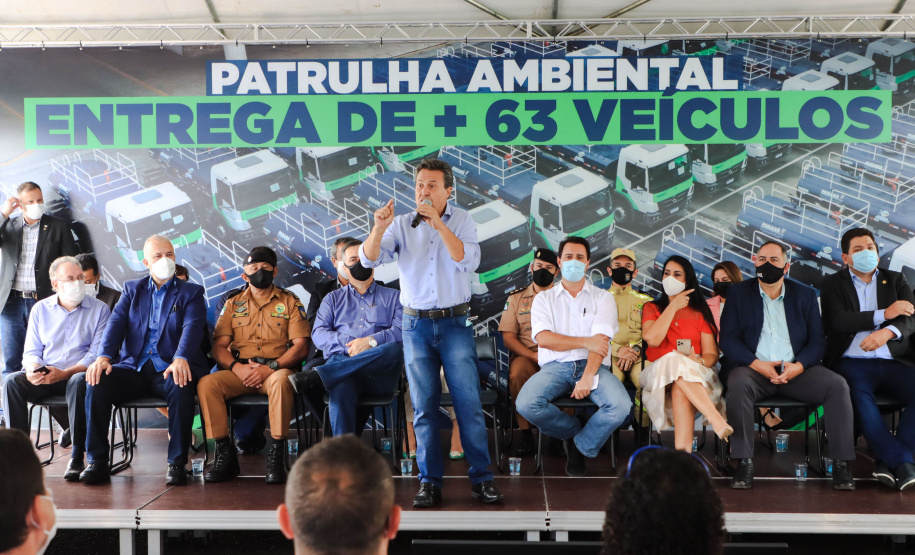 Governador Carlos Massa Ratinho Junior entrega mais 63 veículos da Patrulha Ambiental - Curitiba, 09/02/2022