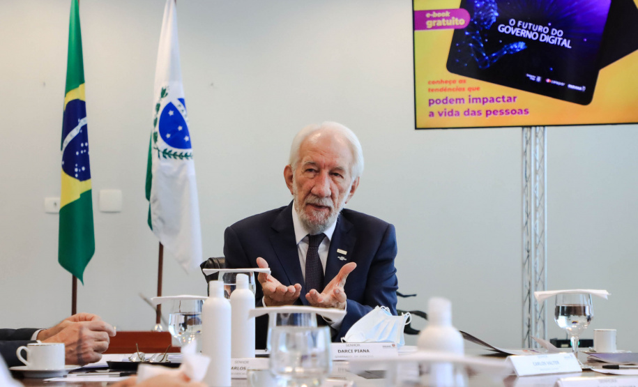 Governador em exercício, Darci Piana, recebe diretoria da Celepar - Governo  Digital - Curitiba, 23/02/2022