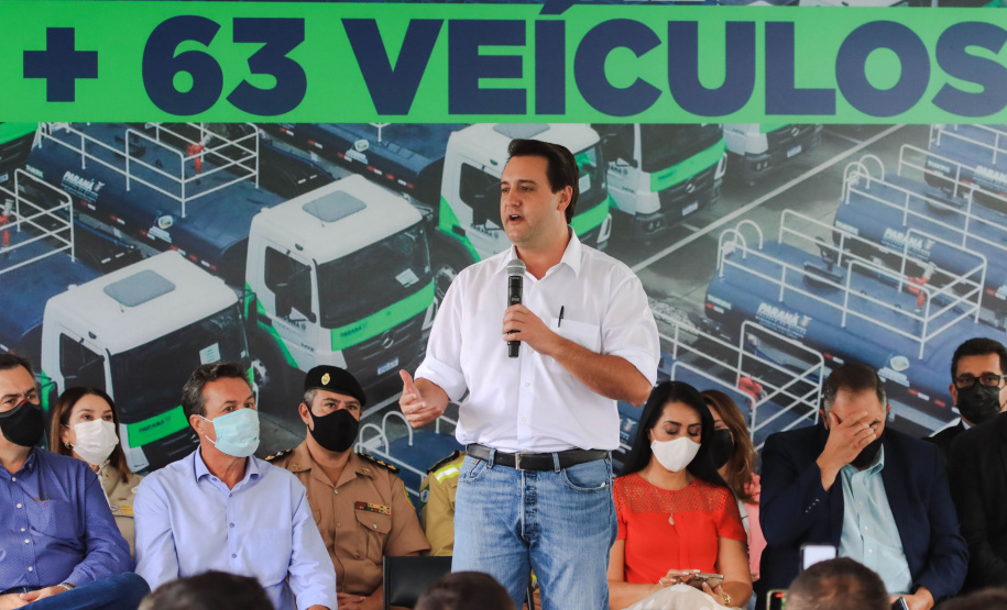 Governador Carlos Massa Ratinho Junior entrega mais 63 veículos da Patrulha Ambiental - Curitiba, 09/02/2022