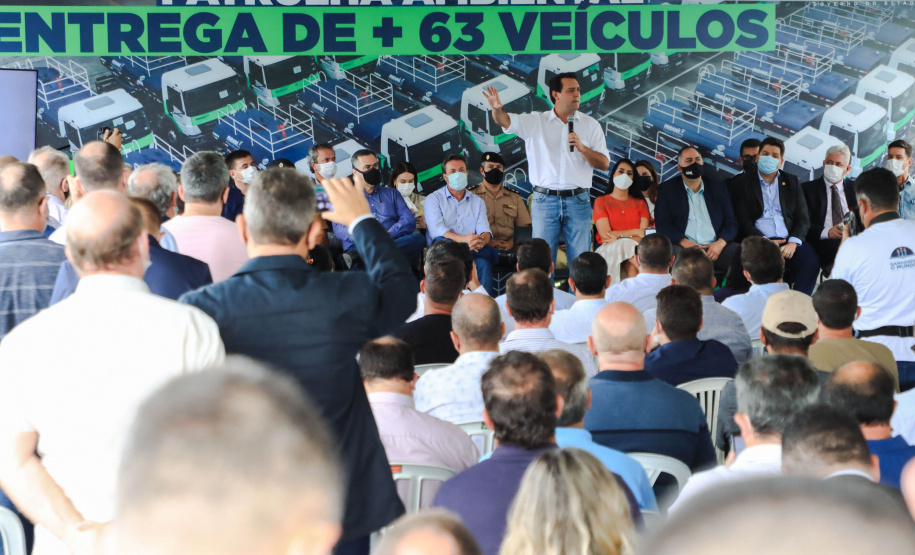 Governador Carlos Massa Ratinho Junior entrega mais 63 veículos da Patrulha Ambiental - Curitiba, 09/02/2022