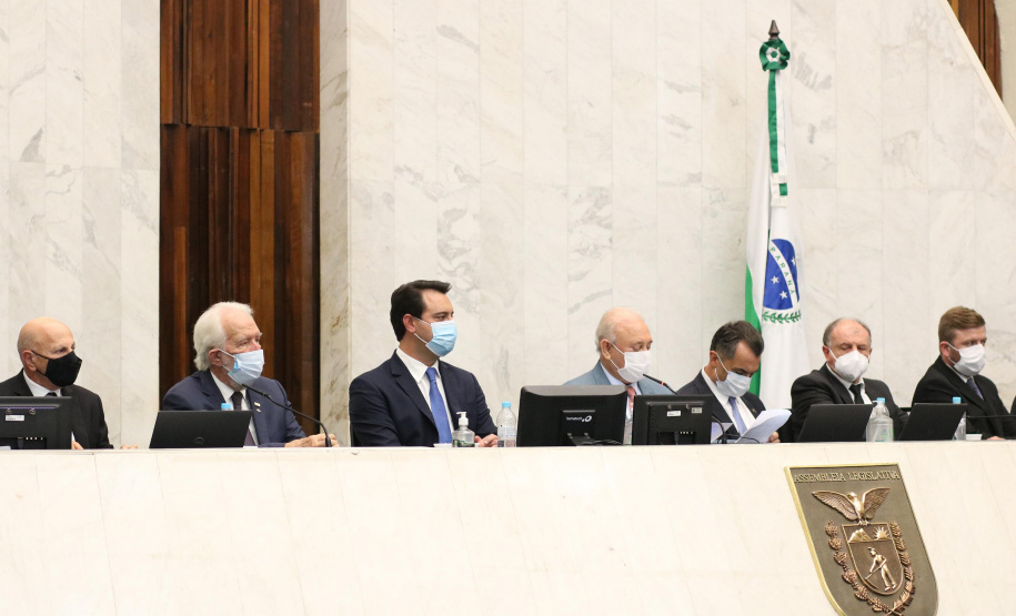 O governador Carlos Massa Ratinho Junior participou nesta quarta-feira (2) da abertura dos trabalhos da 19ª Legislatura da Assembleia Legislativa.