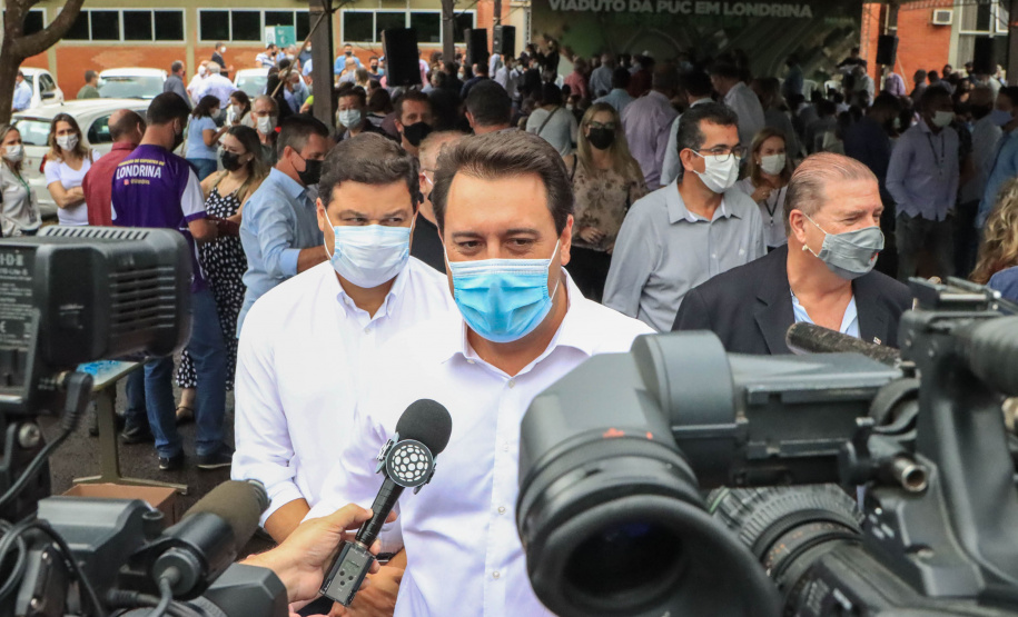 O governador Carlos Massa Ratinho Junior lança nesta sexta-feira (4) a licitação do Viaduto da PUC, em Londrina.