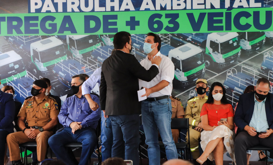 Governador Carlos Massa Ratinho Junior entrega mais 63 veículos da Patrulha Ambiental - Curitiba, 09/02/2022