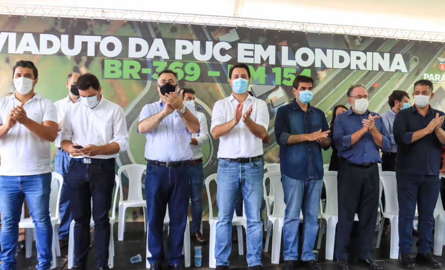 O governador Carlos Massa Ratinho Junior lança nesta sexta-feira (4) a licitação do Viaduto da PUC, em Londrina.