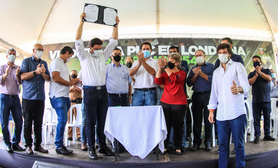 O governador Carlos Massa Ratinho Junior lança nesta sexta-feira (4) a licitação do Viaduto da PUC, em Londrina.