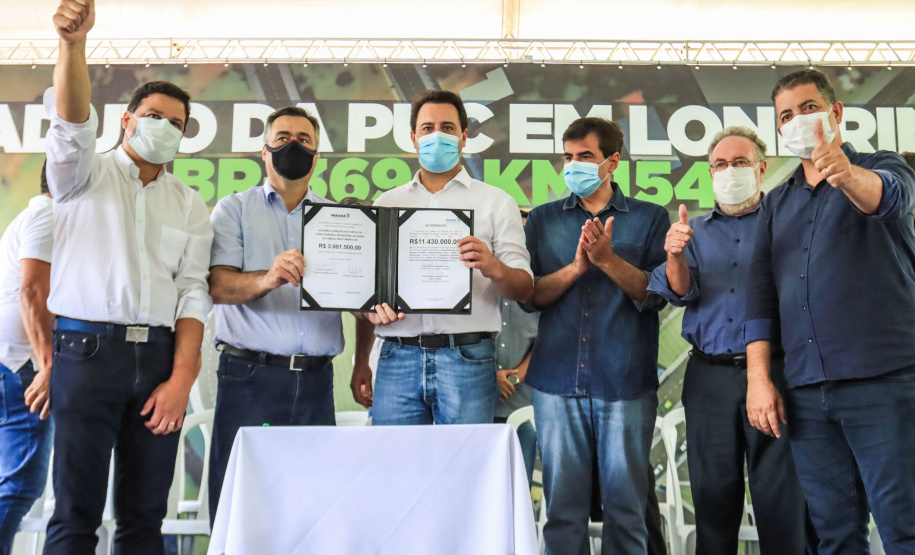 O governador Carlos Massa Ratinho Junior lança nesta sexta-feira (4) a licitação do Viaduto da PUC, em Londrina.